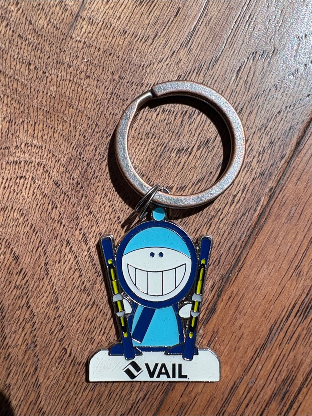 Blue Ski Mascot Keychain - Men Accessories